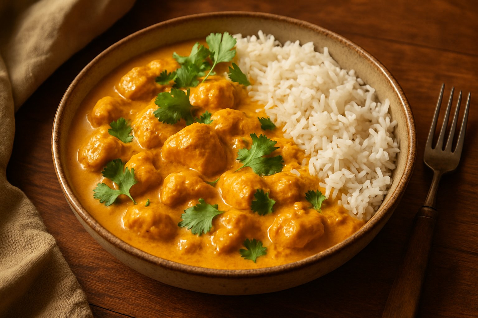Receta: Pollo al curry con especias naturales a granel